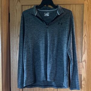 Under Armour Charcoal Heather Quarter-Zip Top